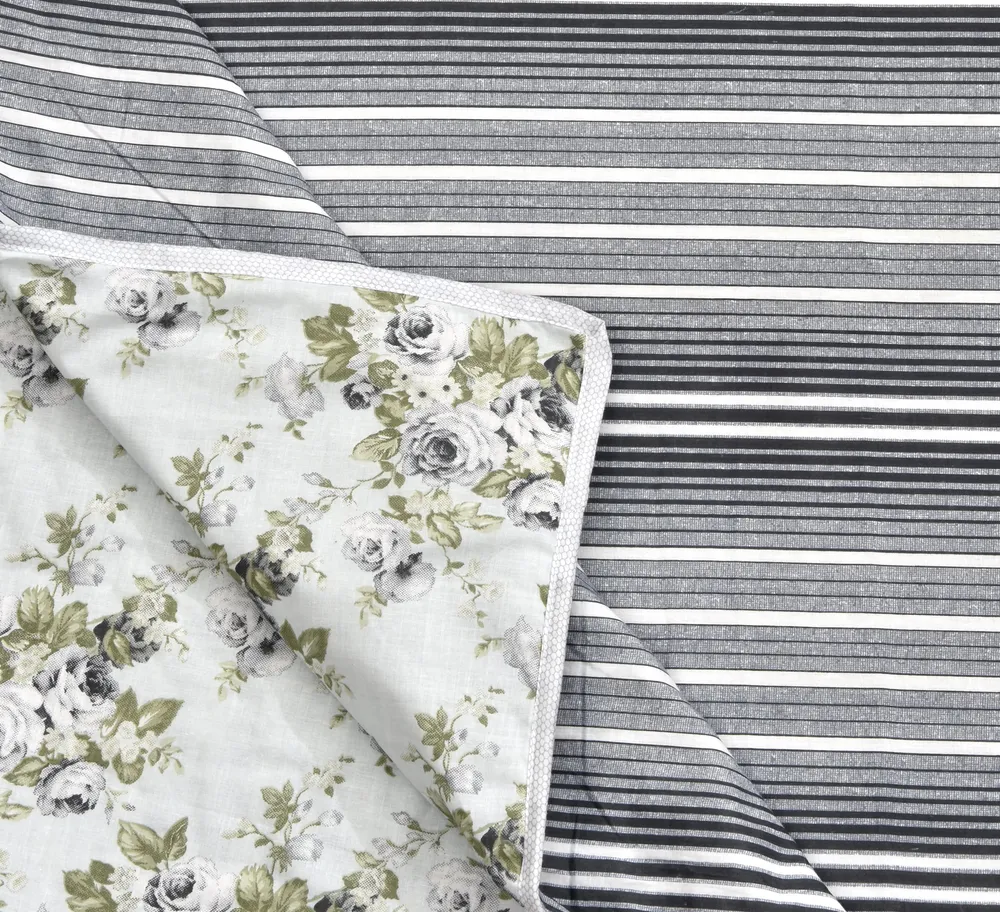 Jaipur Fabric Luxury Olive Cotton Reversible Double Bed Summer Blanket