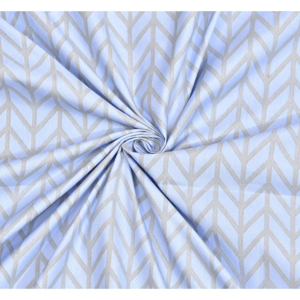 Jaipur Fabric Minimalist Designer Super Soft Double Bedsheet Blue