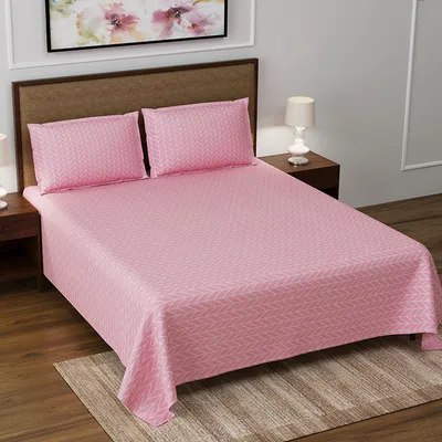 Jaipur Fabric Minimalist Designer Super Soft Double Bedsheet