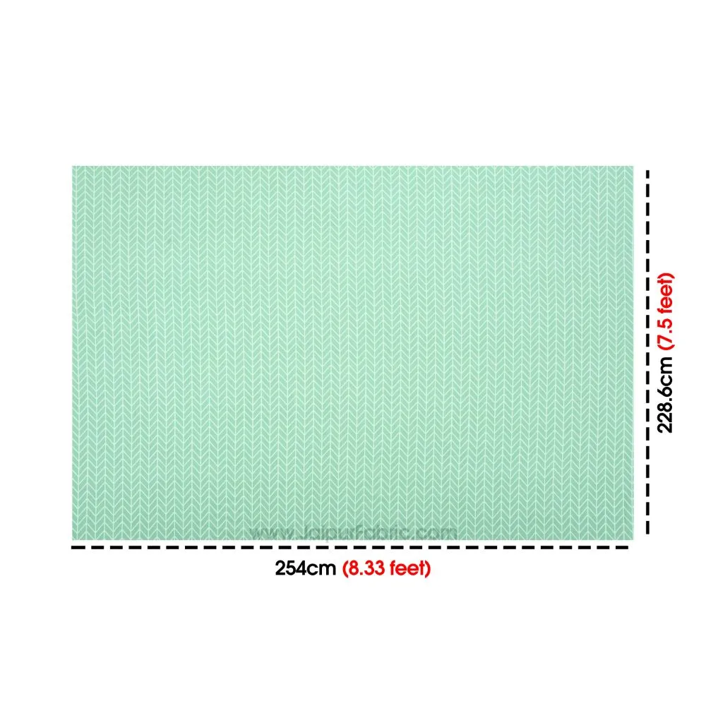 Jaipur Fabric Minimalist Designer Super Soft Double Bedsheet Blue