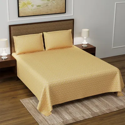 Jaipur Fabric Minimalist Designer Super Soft Double Bedsheet