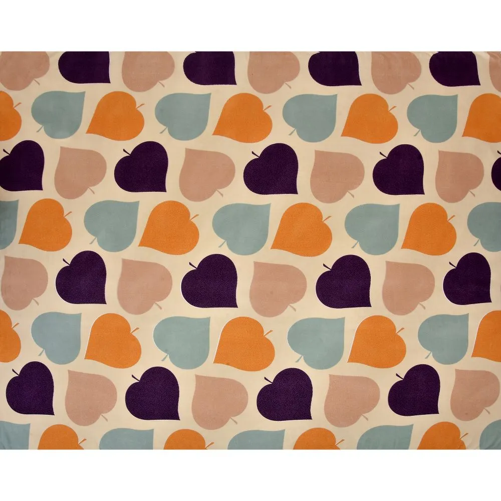 Jaipur Fabric Paan Pattern Multicolor Super-soft Double Bedsheet