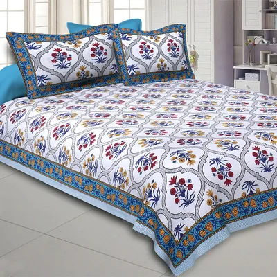 Jaipur Fabric Prime Ethnicity Cotton Double Bedsheet