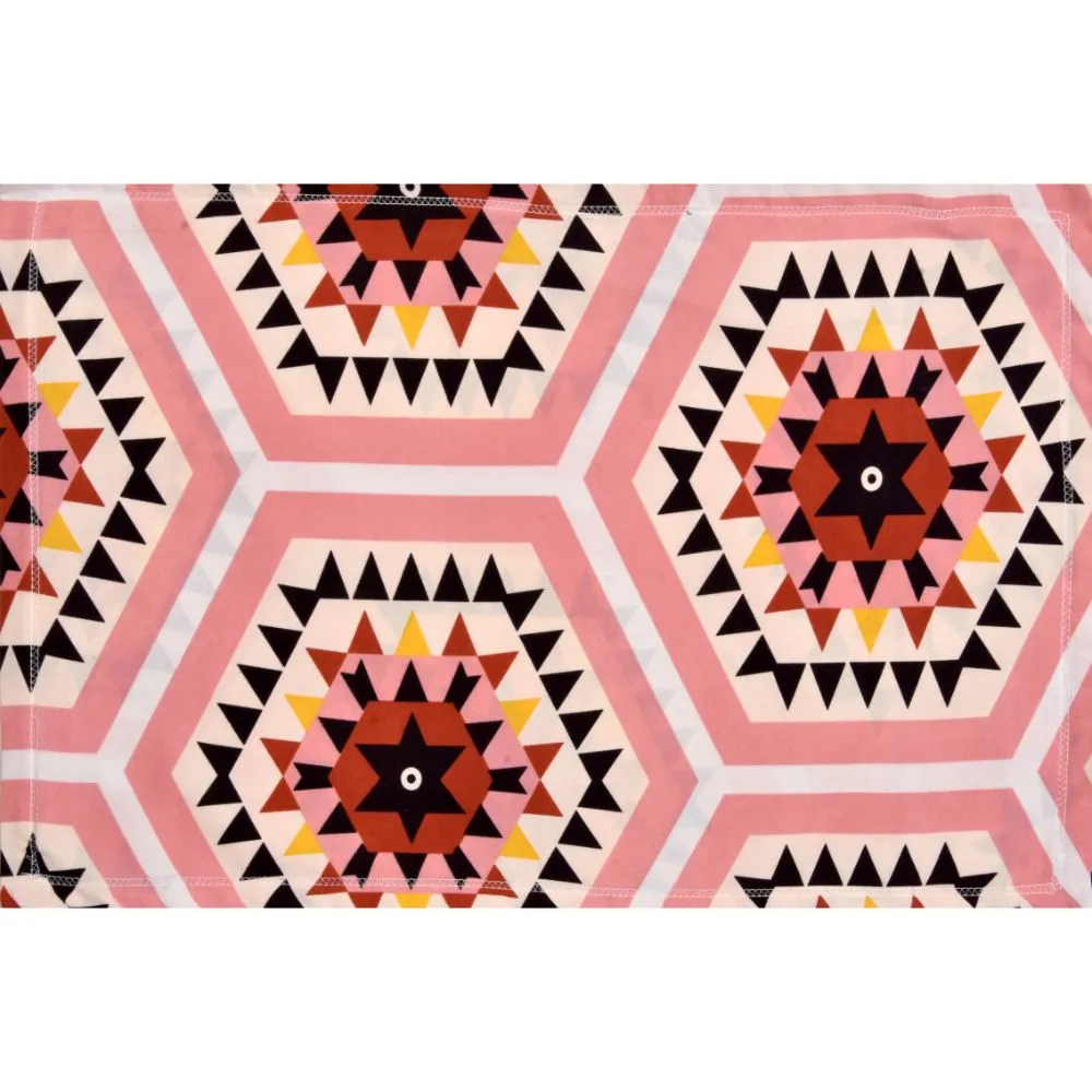 Jaipur Fabric Rangoli Designed Multicolored Design Super-soft Double Bedsheet