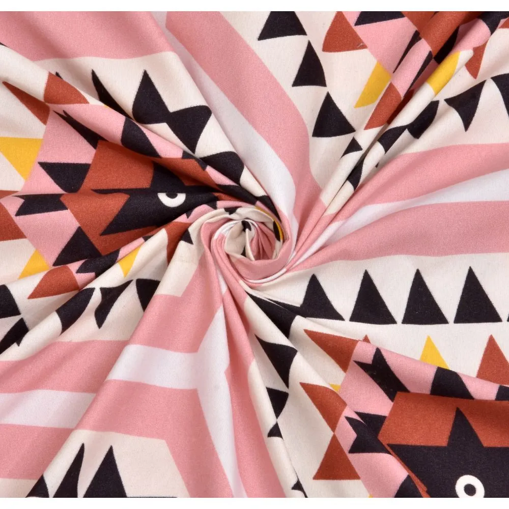 Jaipur Fabric Rangoli Designed Multicolored Design Super-soft Double Bedsheet