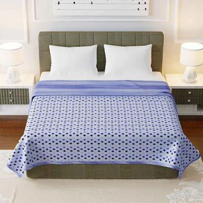 Jaipur Fabric Starry Nights Pure Cotton Reversible Double Bed Summer Blanket