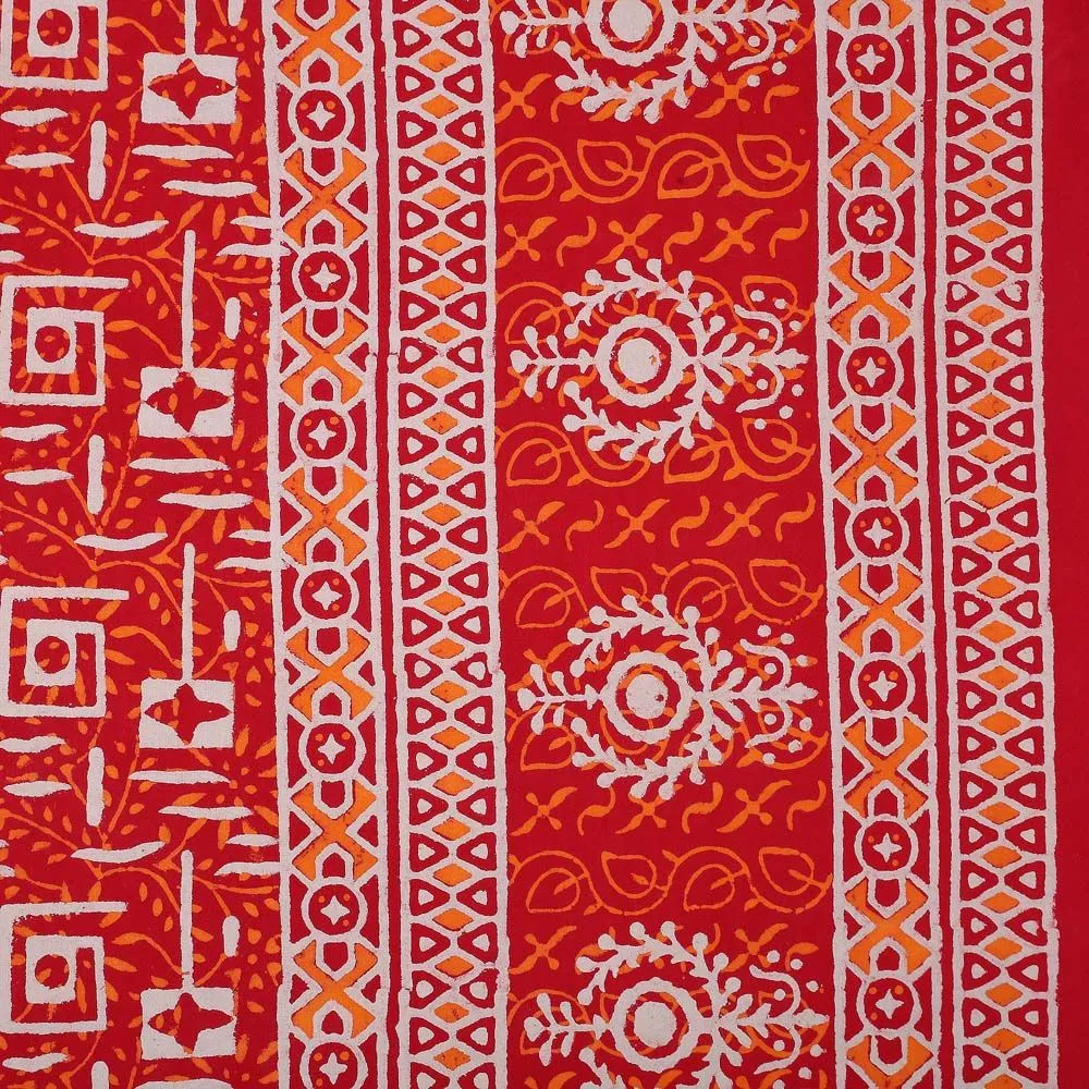 Jaipur Fabric The Good Omen Hand Block Print Cotton Double Bedsheet