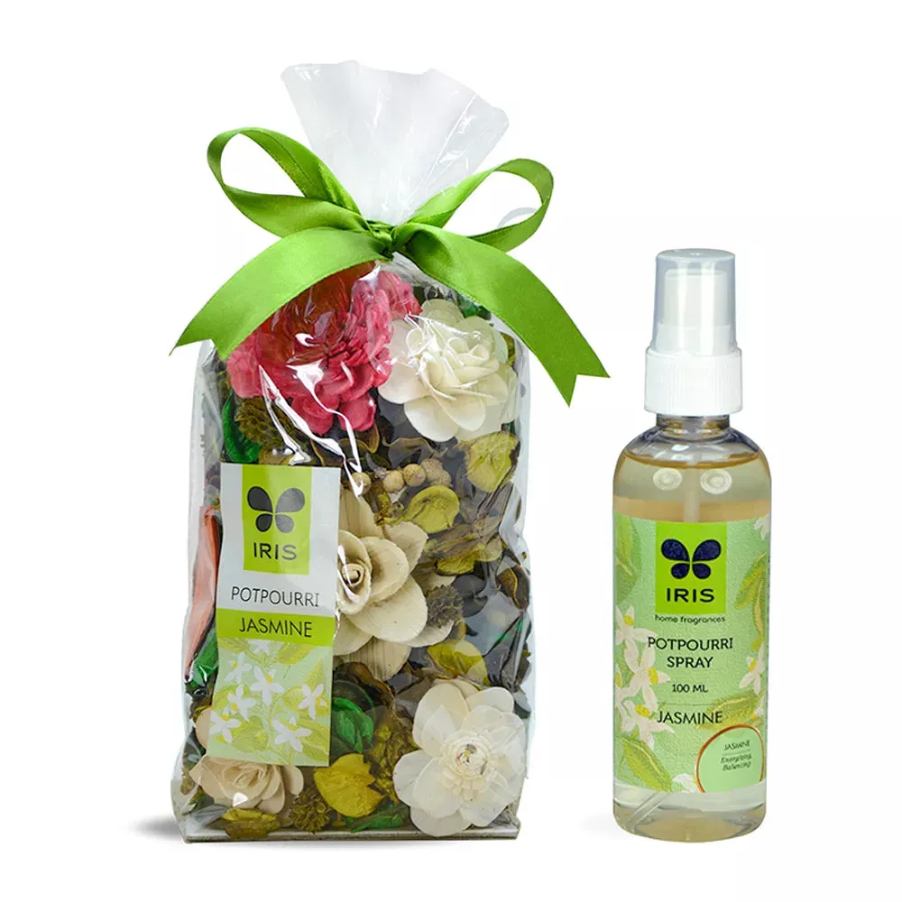 Jasmine Home Fragrance Potpourri (140 gm) With Jasmine Potpourri Spray (100 ML)