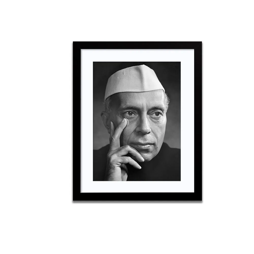 Jawaharlal Nehru Framed Wall Painting (A4 Size 12X15)
