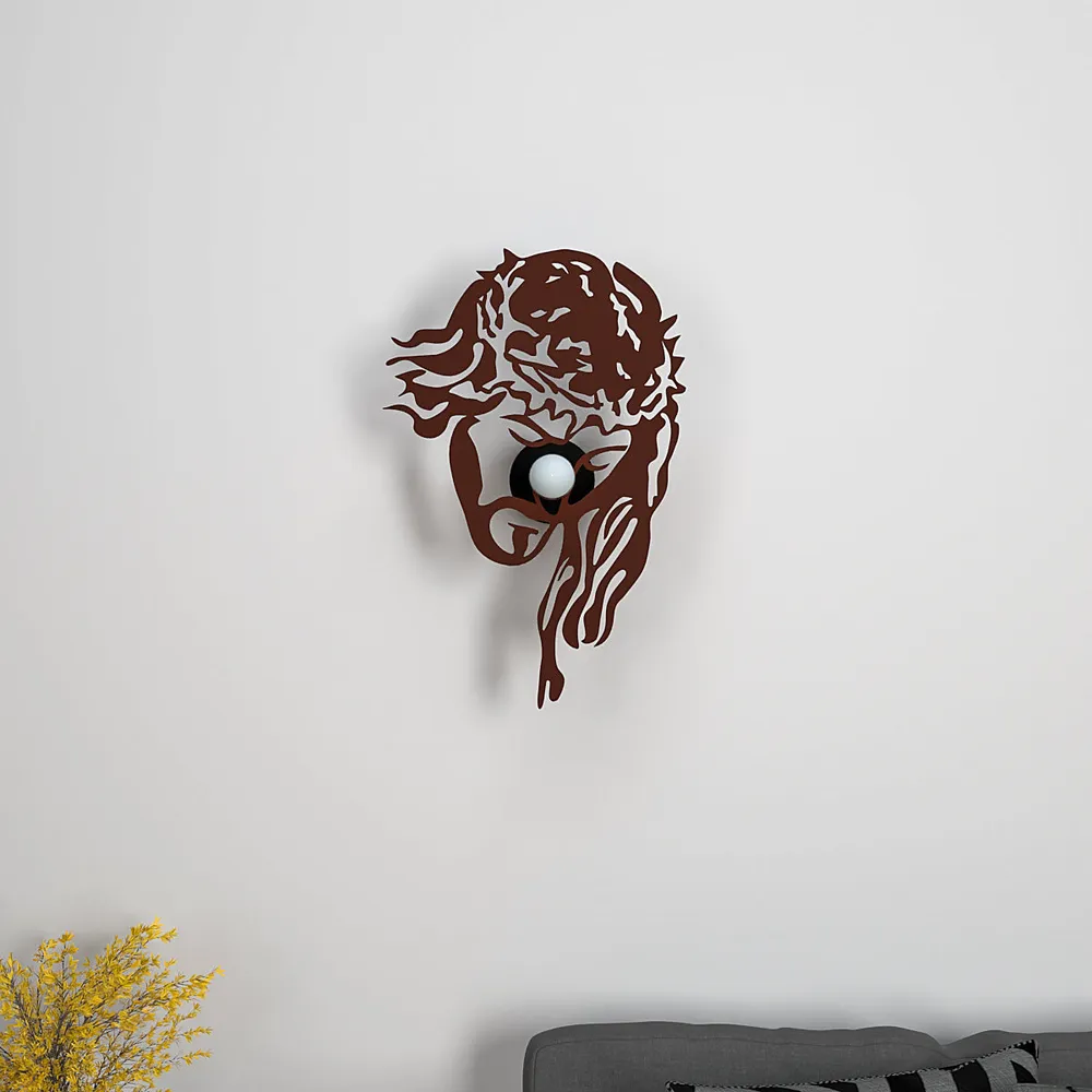 Jesus christ face creative Shadow lamp