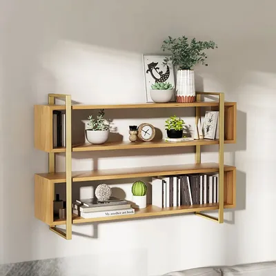 Joint Designer Bookshelf In Oak Finish