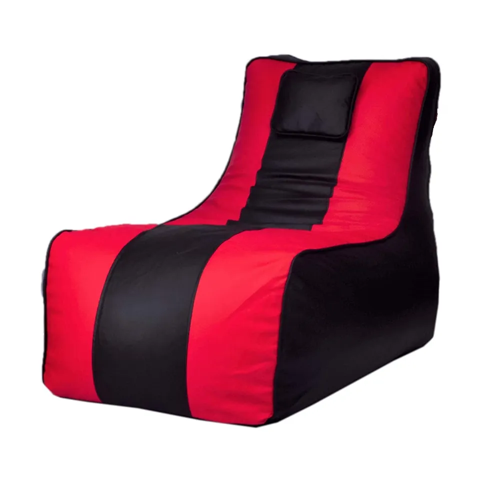 Jumbo Black & Hot Pink  Lounge Bean Bag Cover