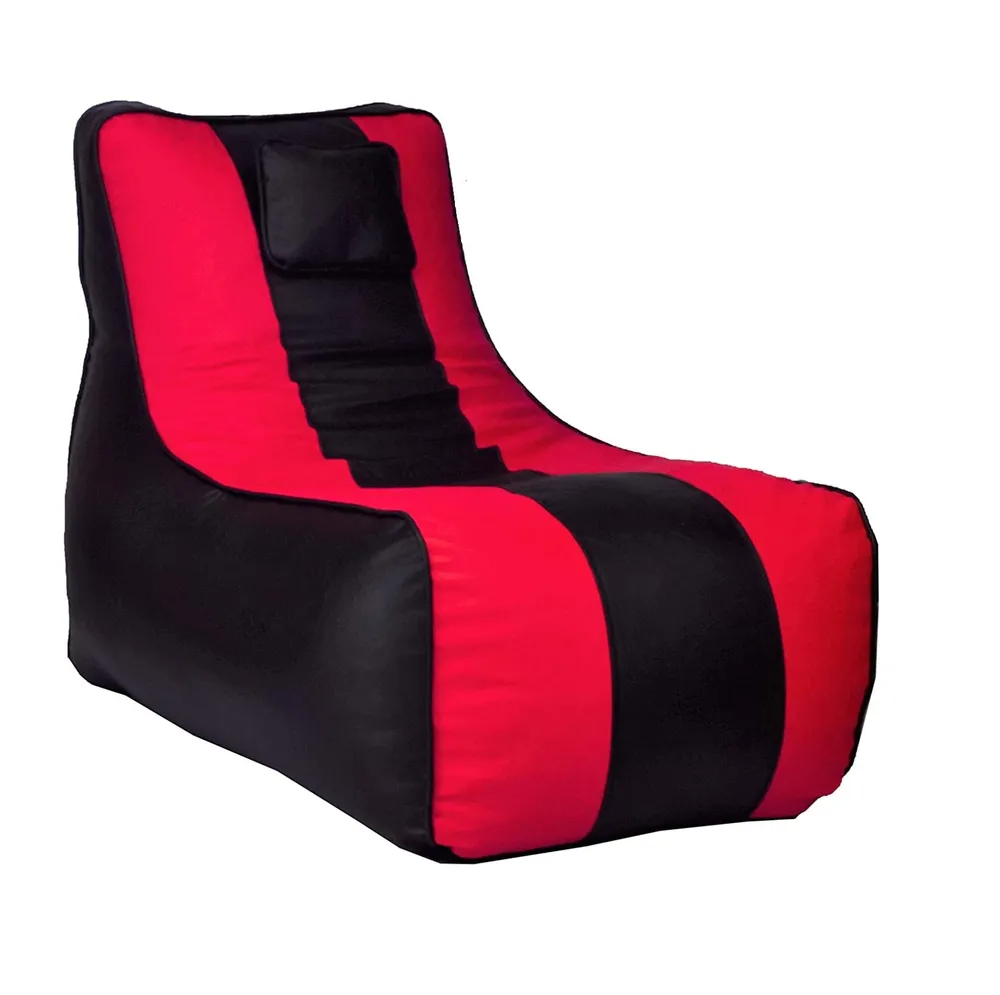 Jumbo Black & Hot Pink  Lounge Bean Bag Cover