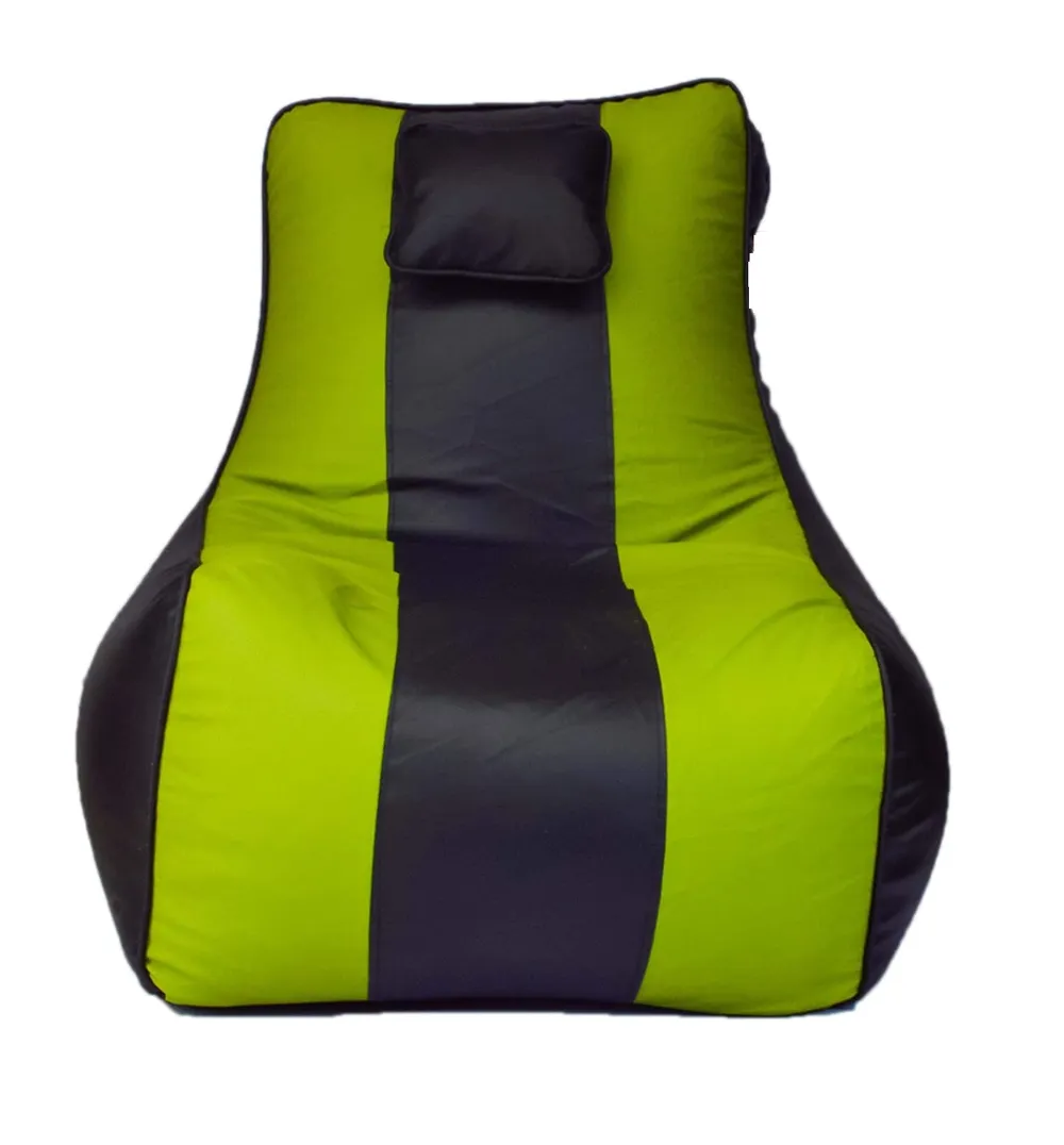 Jumbo Black & Neon Lounge Bean Bag Cover