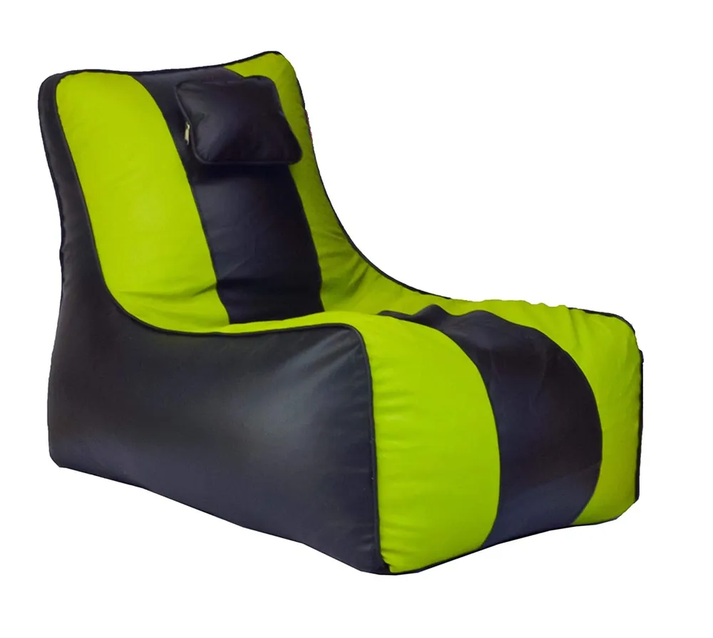 Jumbo Black & Neon Lounge Bean Bag Cover