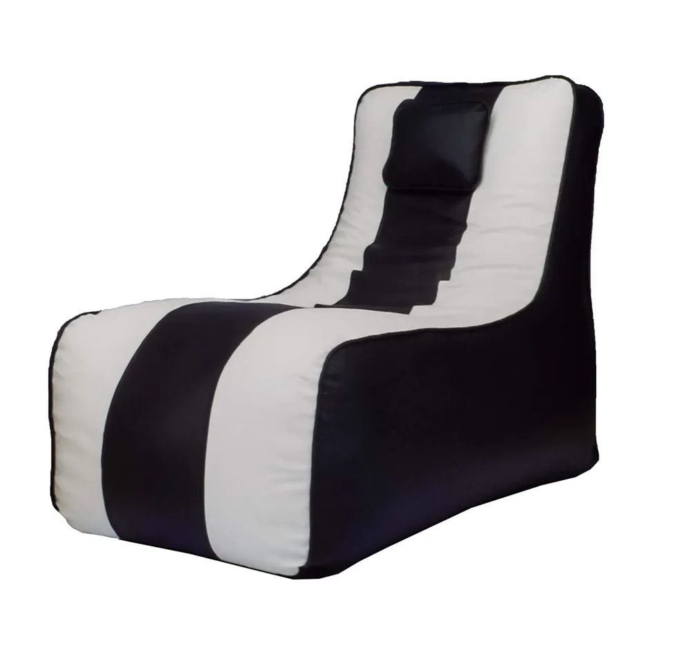 Jumbo Black & White Lounge Bean Bag Cover