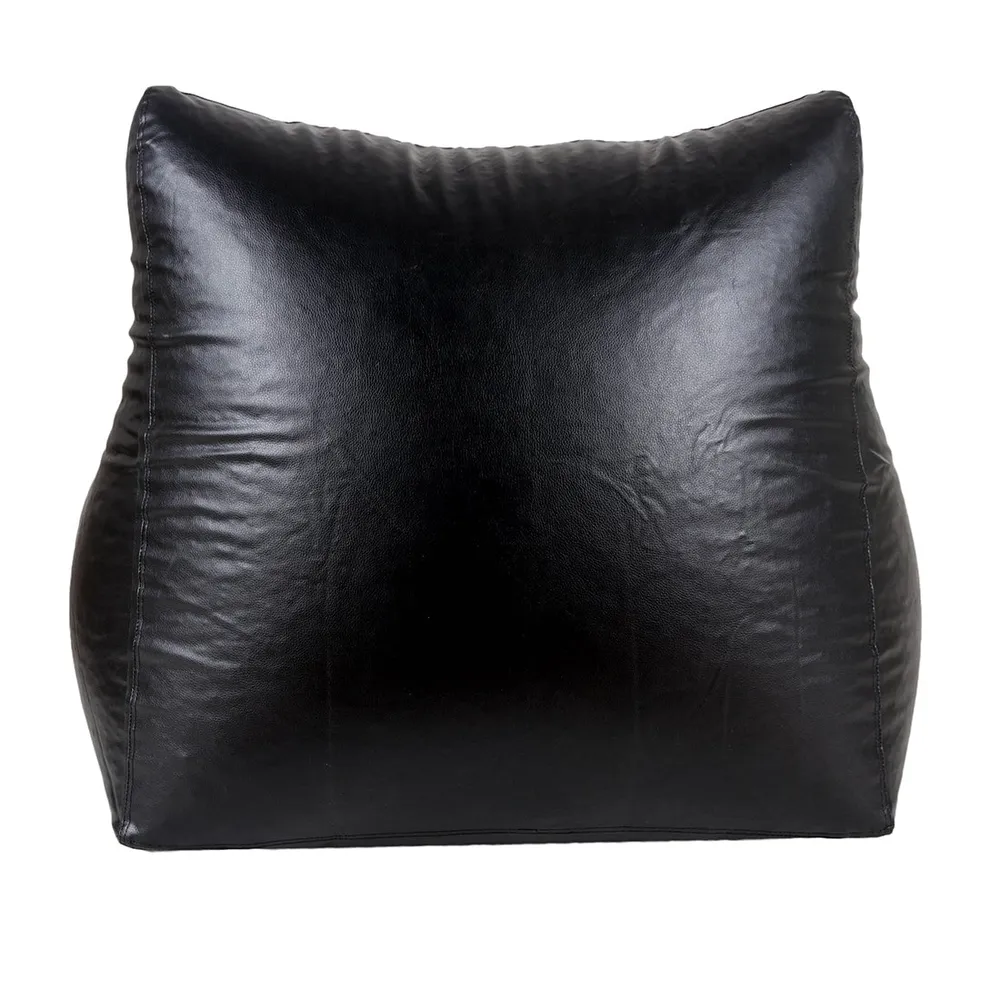 Jumbo Chair Black Cushiony Armchair Bean Bag Cover