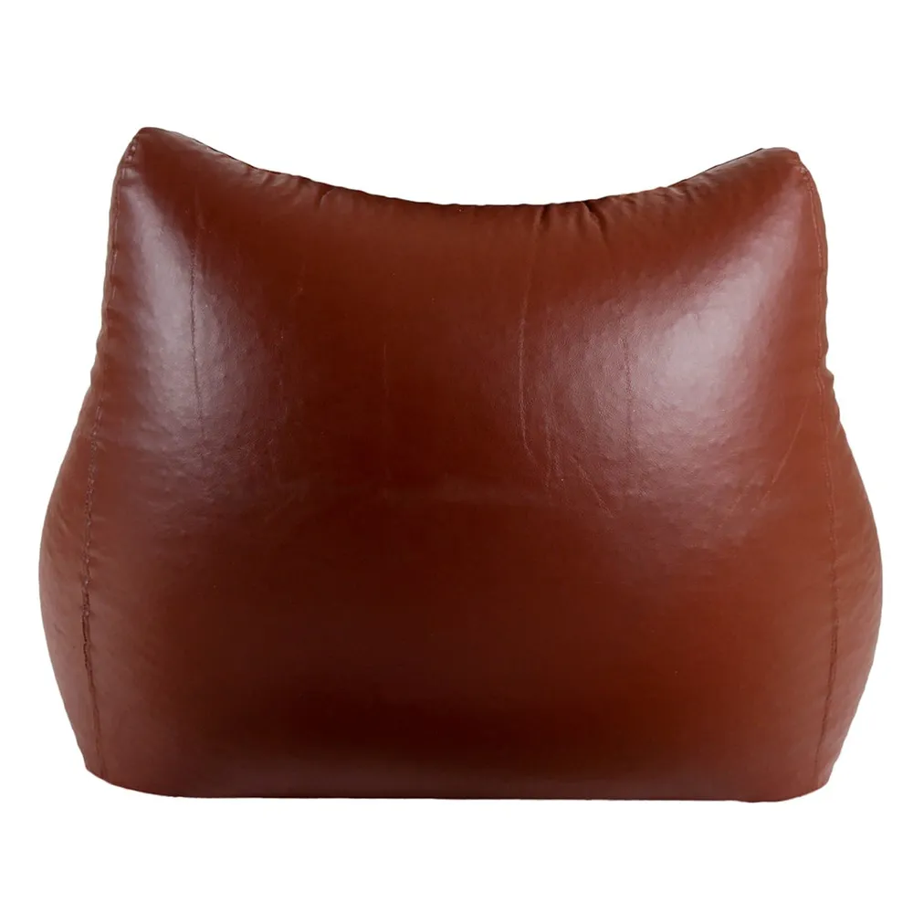 Jumbo Chair Brown Cushiony Armchair Bean Bag Cover