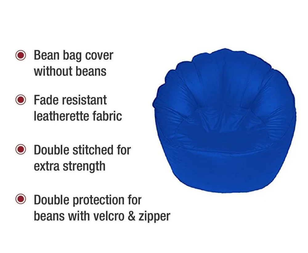 Jumbo Chair/ Muddha Royal Blue Cushiony Bean Bag Cover
