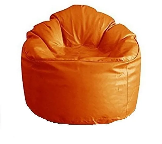 Jumbo Chair/ Muddha Tangerine Cushiony Bean Bag Cover