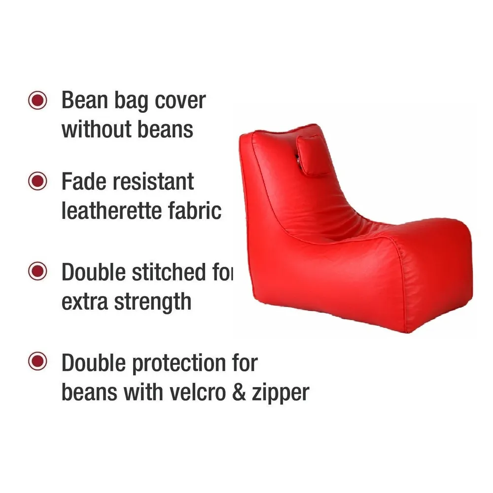 Jumbo Orange Lounge Bean Bag Cover