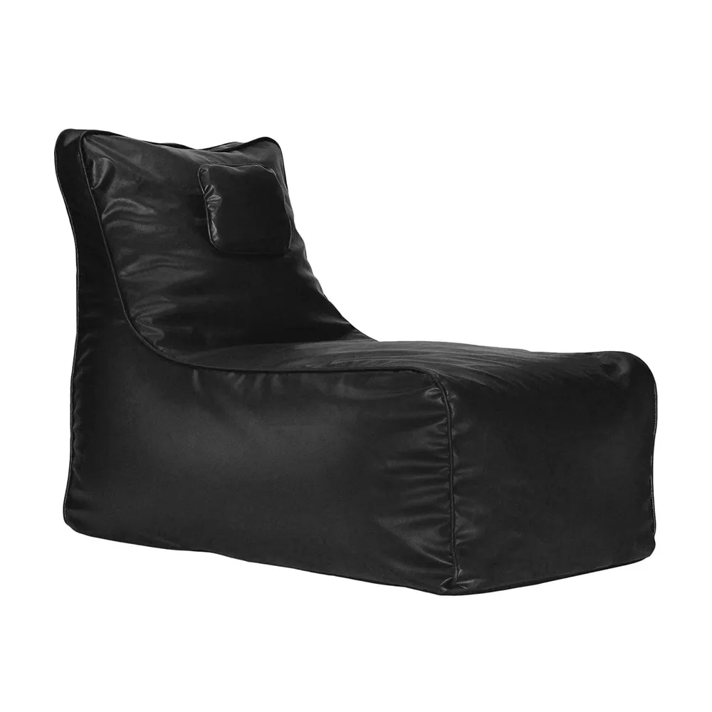 Jumbo Rich Black Lounge Bean Bag Cover