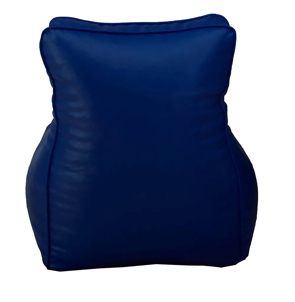 Jumbo White & Blue Lounge Bean Bag Cover