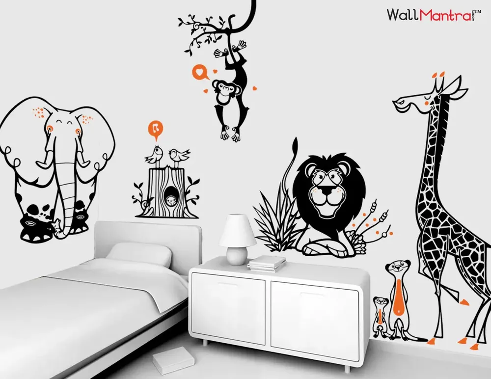 Jungle Animals Full Wall Sticker & Decal