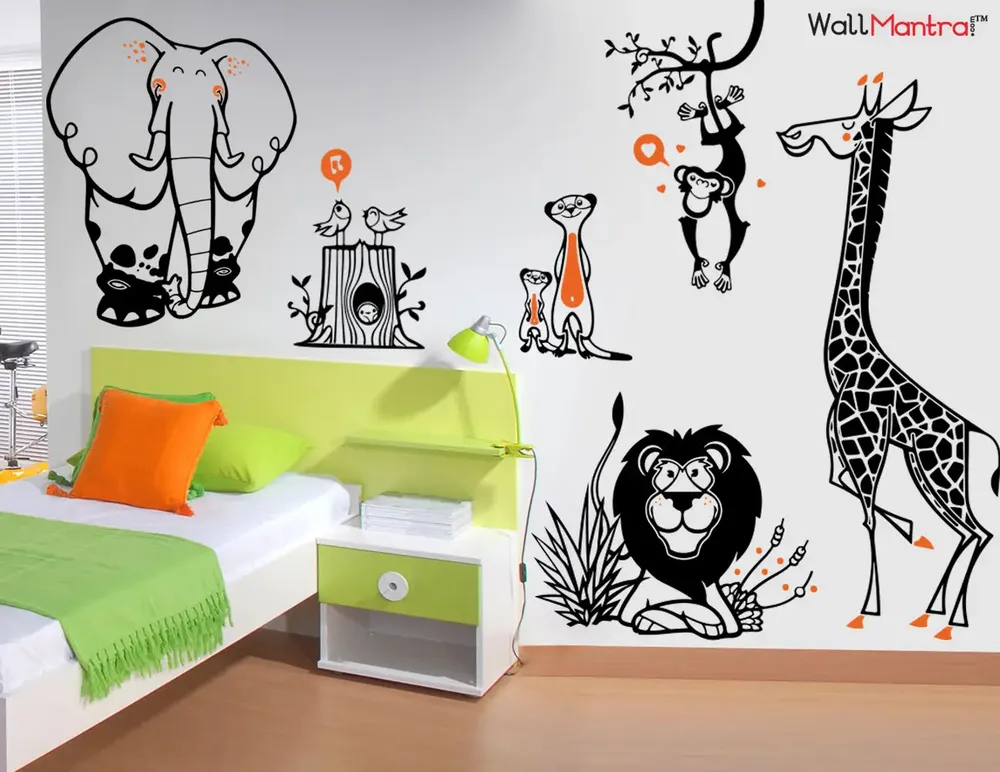 Jungle Animals Full Wall Sticker & Decal
