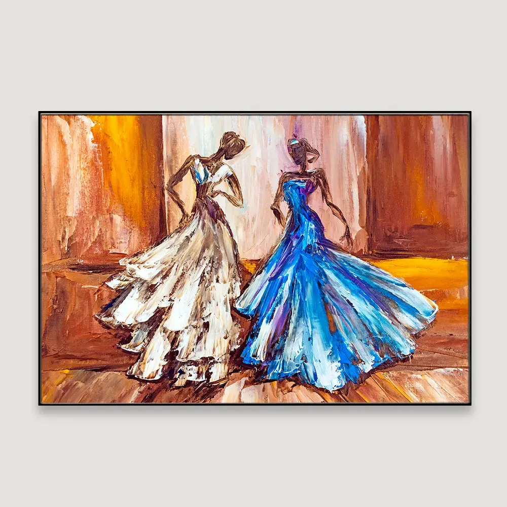 Junoesque Women In A Fairytale Framed Wall Art With Floating Frame