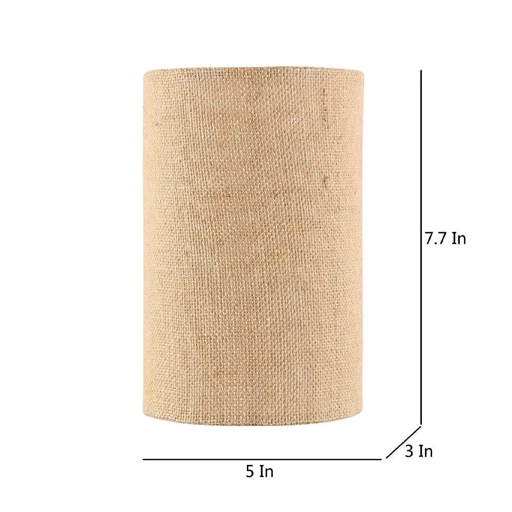 Jute Beige Small Wall Light Fixture Single Piece