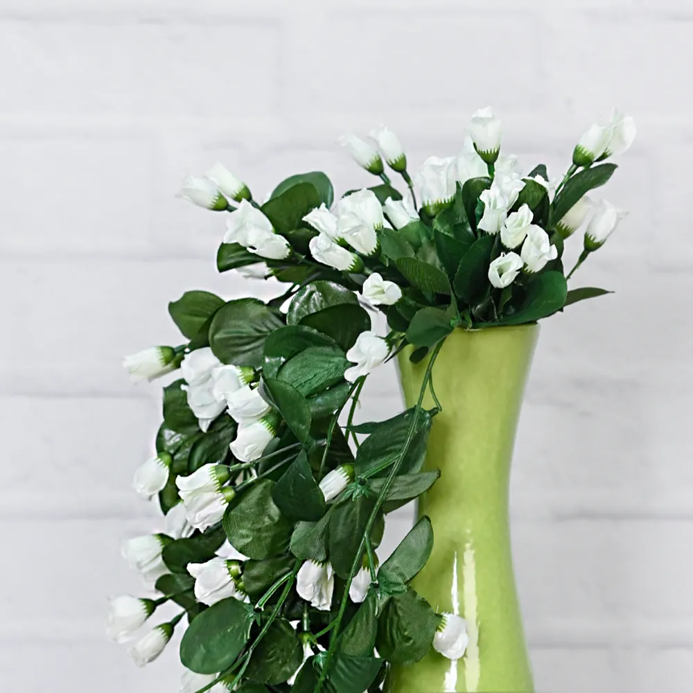 Kali White Creeper Artificial Flower Bunch
