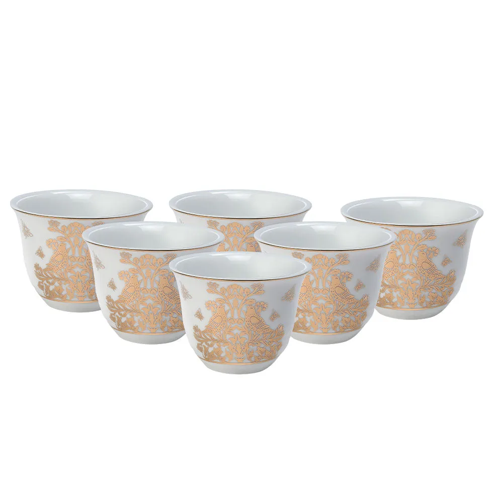 Kashmiri Style Designer Kawa Cups Set Of 6