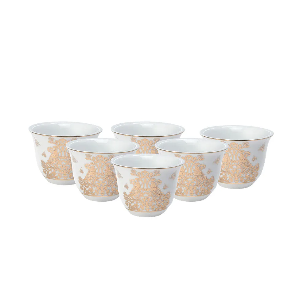 Kashmiri Style Designer Kawa Cups Set Of 6