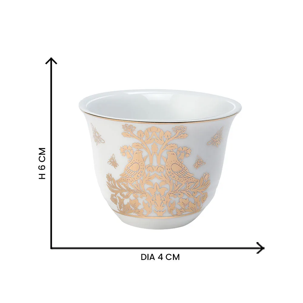 Kashmiri Style Designer Kawa Cups Set Of 6