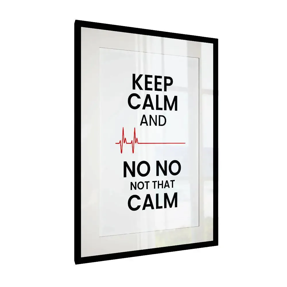 Keep Calm' Cardiologist's Version Framed Wall Art for Doctor's Clinic