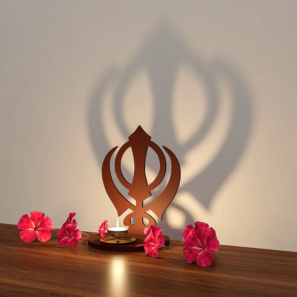 Khanda Shadow Tea Light Holder