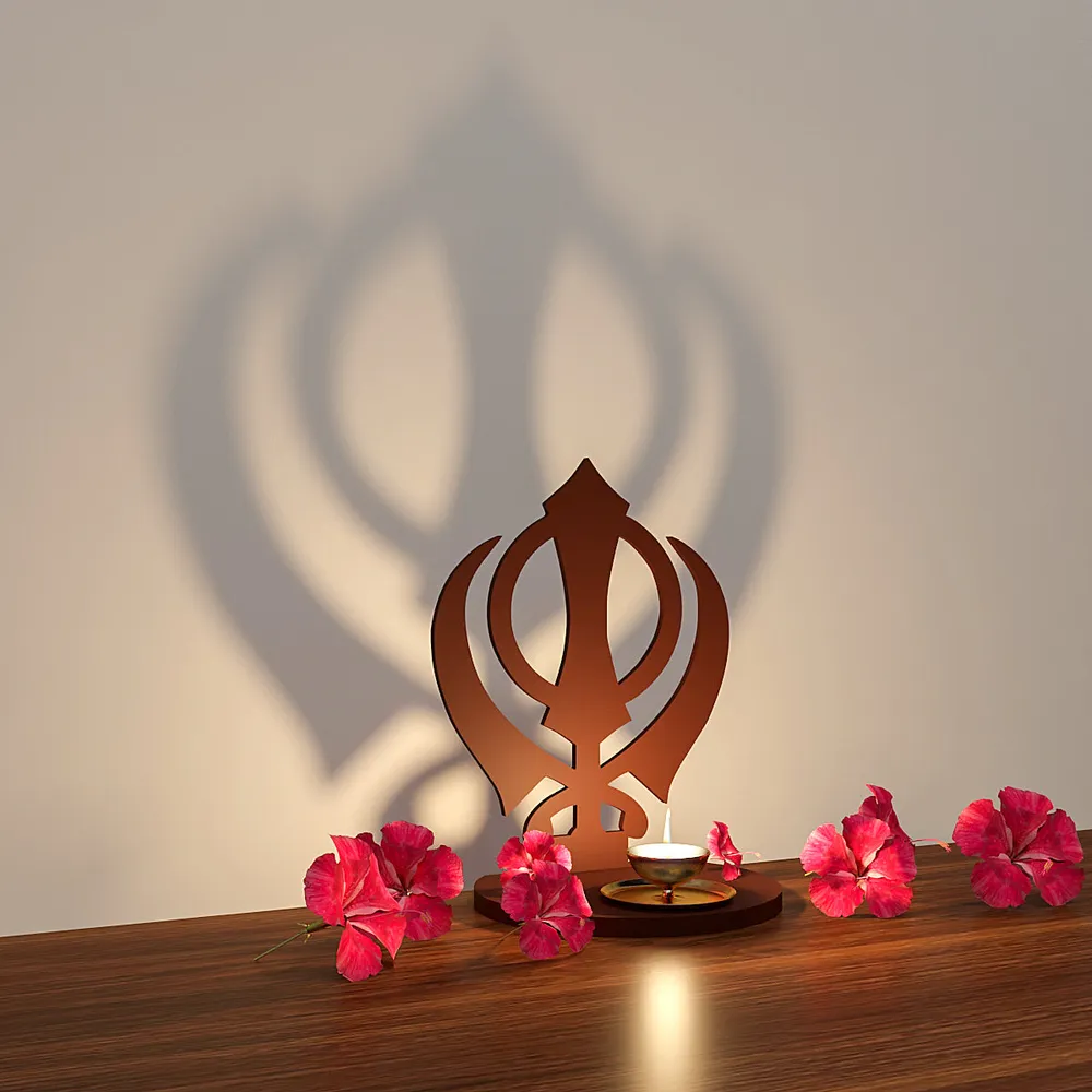 Khanda Shadow Tea Light Holder