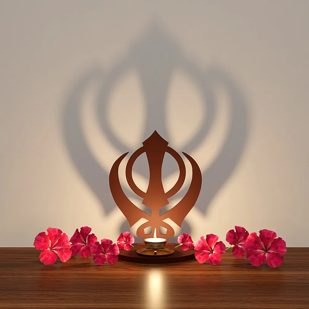 Khanda Shadow Tea Light Holder