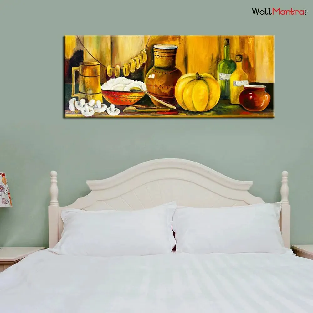 Kitchen food & drink Wall Painting Canvas Print Wall Hanging With Frame