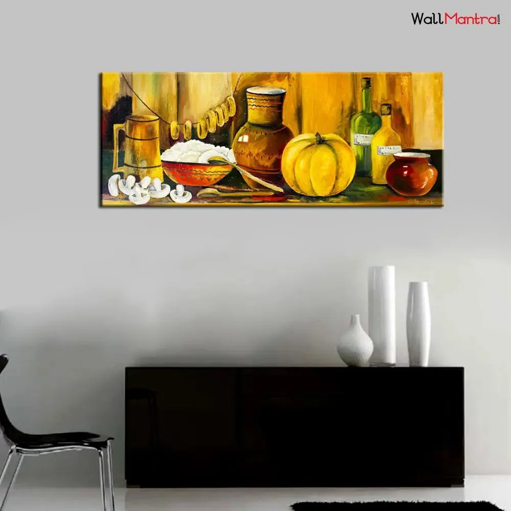 Kitchen food & drink Wall Painting Canvas Print Wall Hanging With Frame