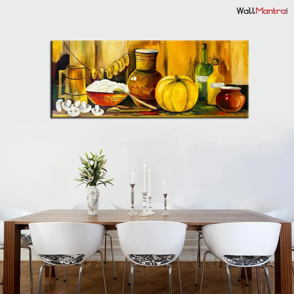 Kitchen food & drink Wall Painting Canvas Print Wall Hanging With Frame