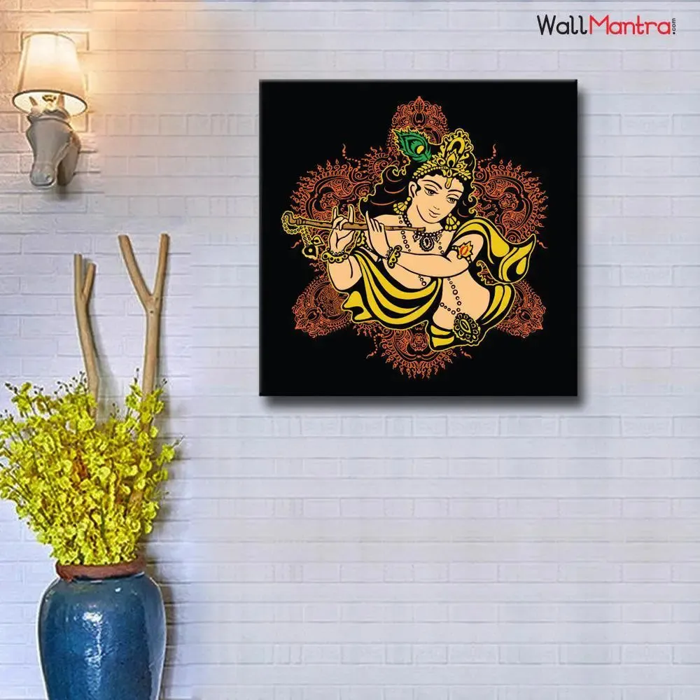 Krishna Colourful DIY(Do-It-Yourself)/ Paint by numbers canvas painting kit