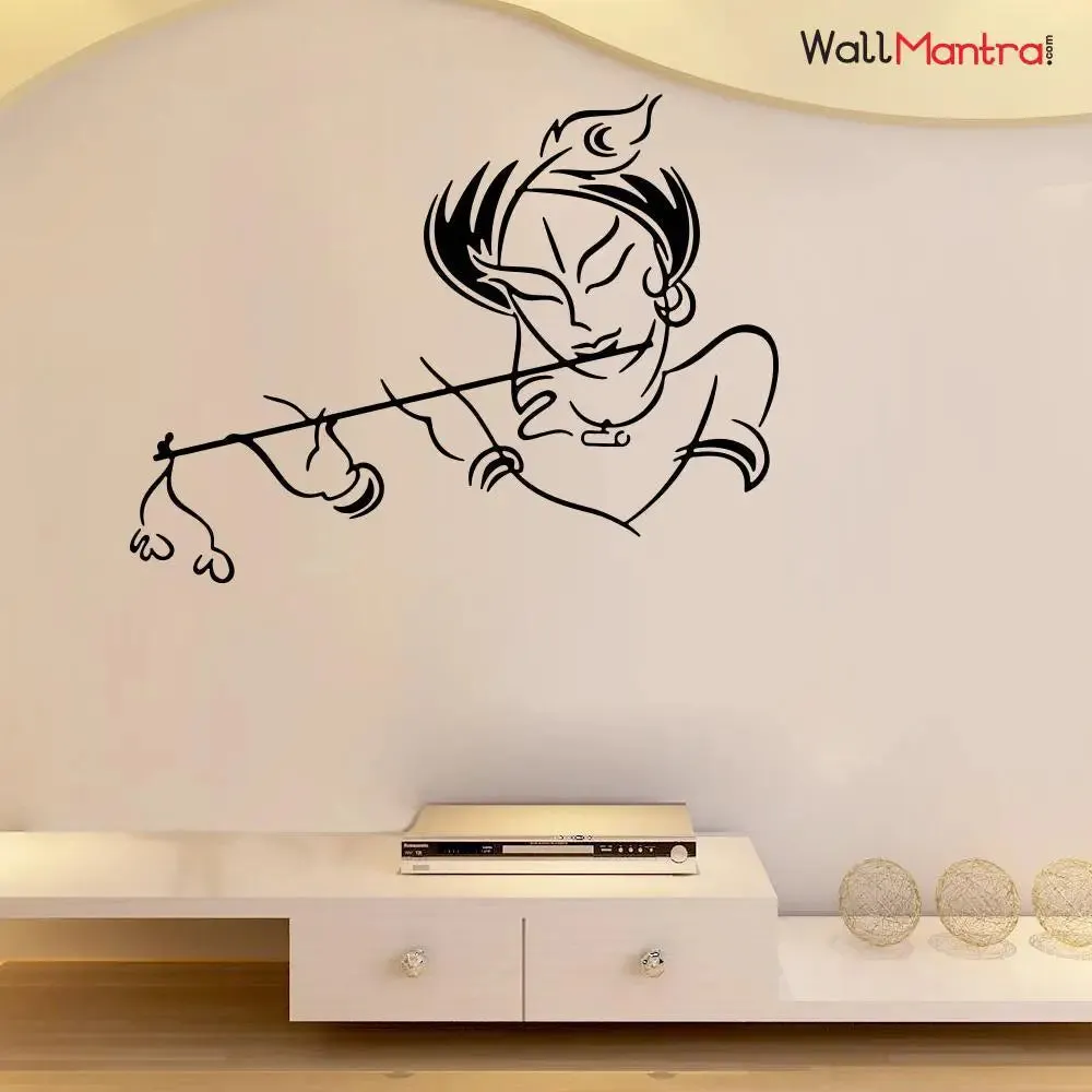 Krishna Wall Sticker Premium Quality Self Adhesive Vinyl