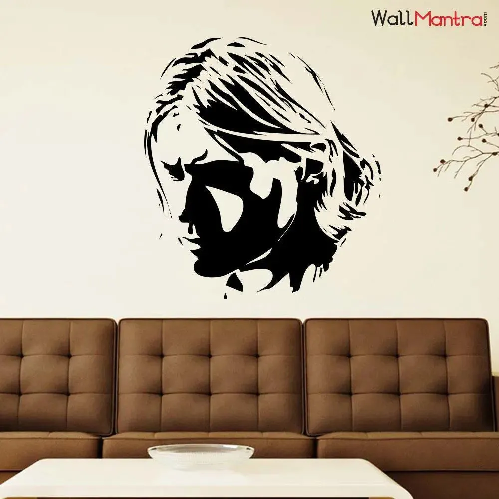Kurt Cobain Musical Wall Sticker Premium Quality Self Adhesive Vinyl