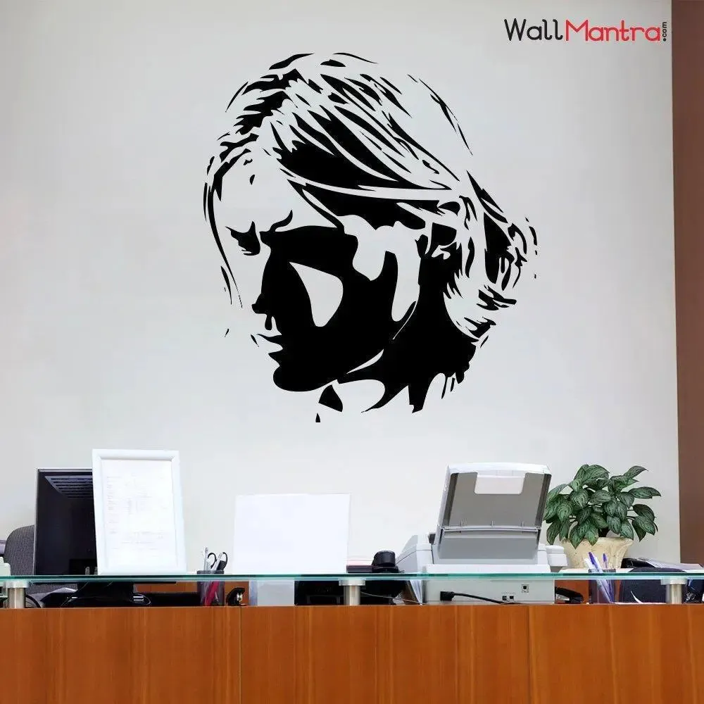 Kurt Cobain Musical Wall Sticker Premium Quality Self Adhesive Vinyl
