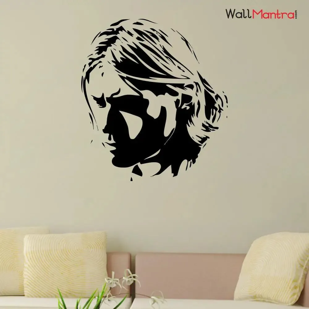 Kurt Cobain Musical Wall Sticker Premium Quality Self Adhesive Vinyl