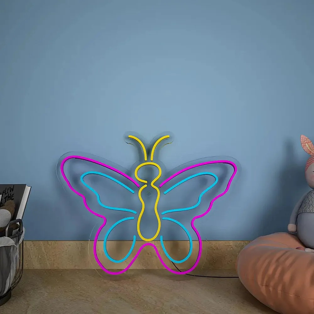 Lady Butterfly Multi-colored LED Neon Light
