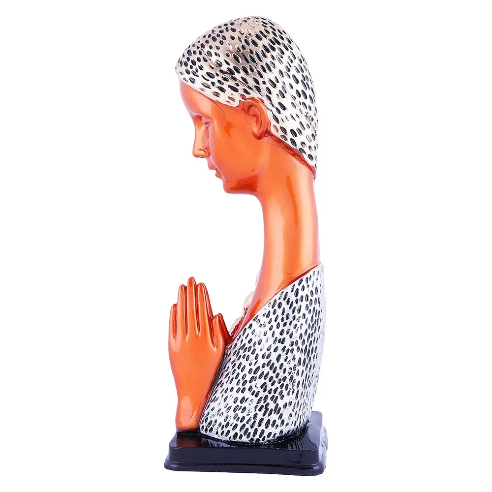 Lady-like Polyresin Table Accent - Perfect Valentine's Day Gift for Her Orange