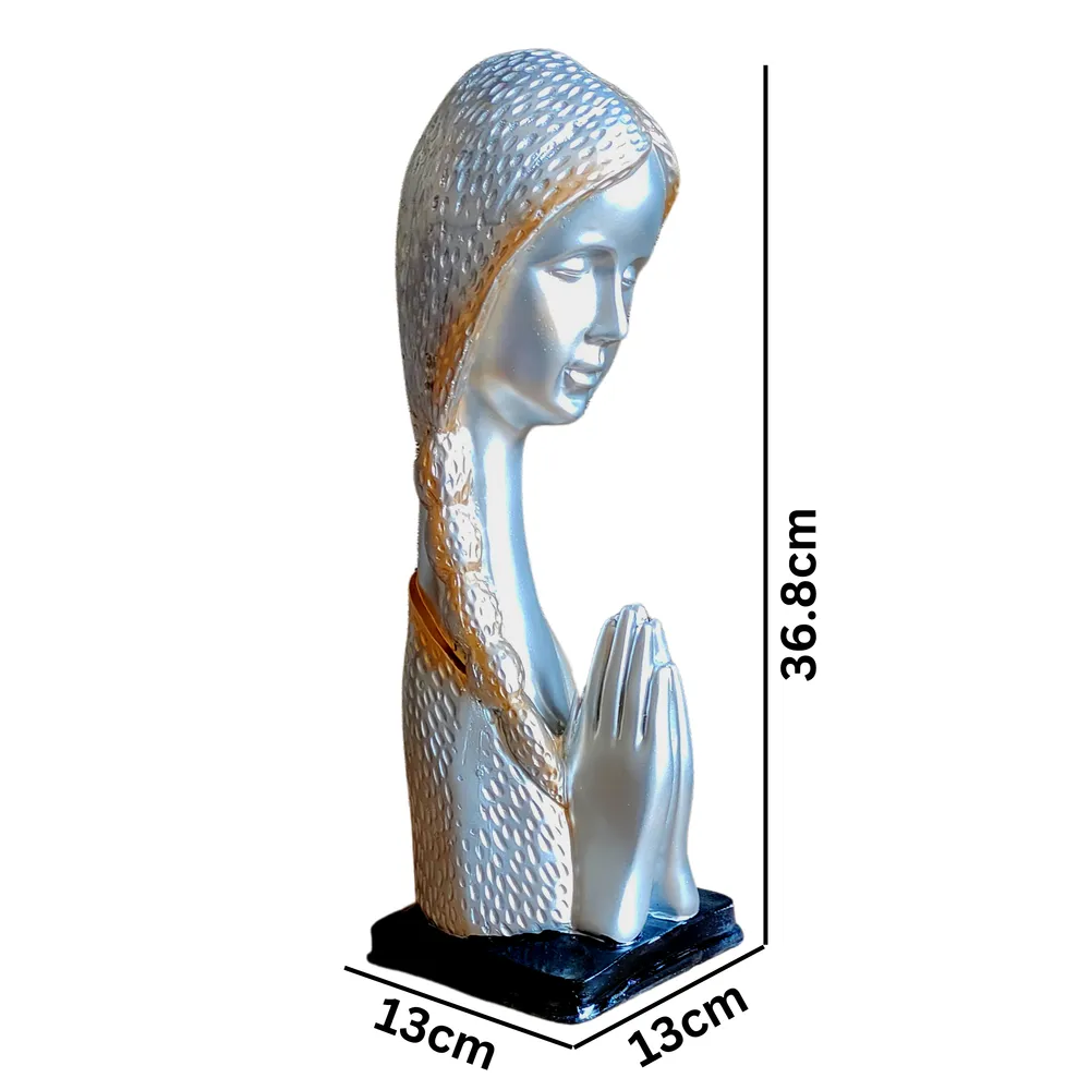 Lady-like Polyresin Table Accent - Perfect Valentine's Day Gift for Her Orange